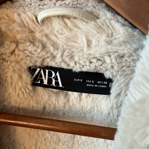 Zara Shearling Aviator Coat, Small - Picture 4 of 10